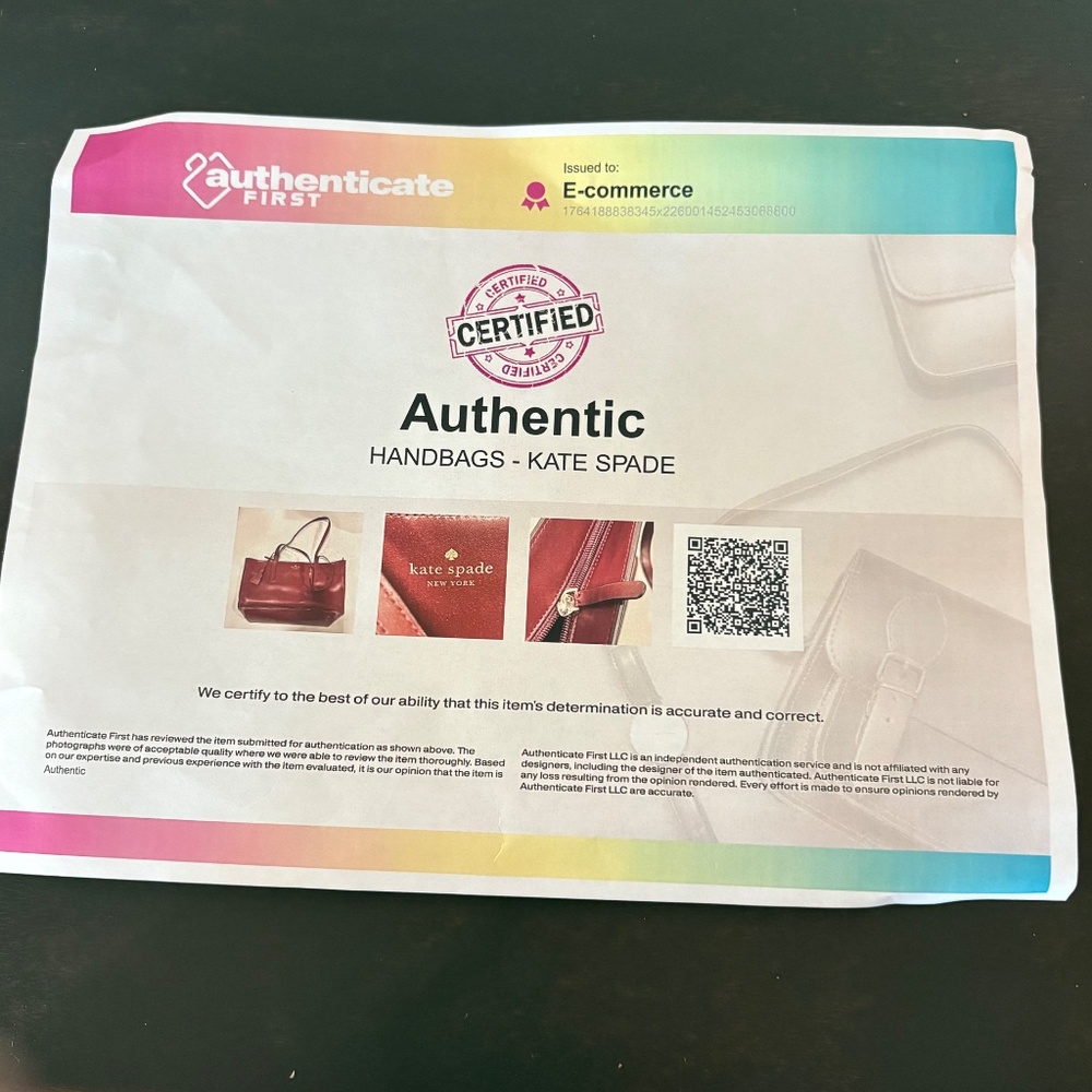 COA - Kate Spade New York Emilia Large Tote - Cherrywood - Picture 15 of 16